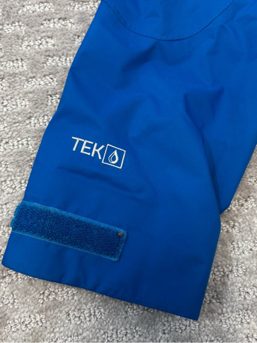 L.L. Bean TEK‎ O2 Storm Rain Jacket Women's Sz XS  Blue Zip Local News Branded - Picture 4 of 8